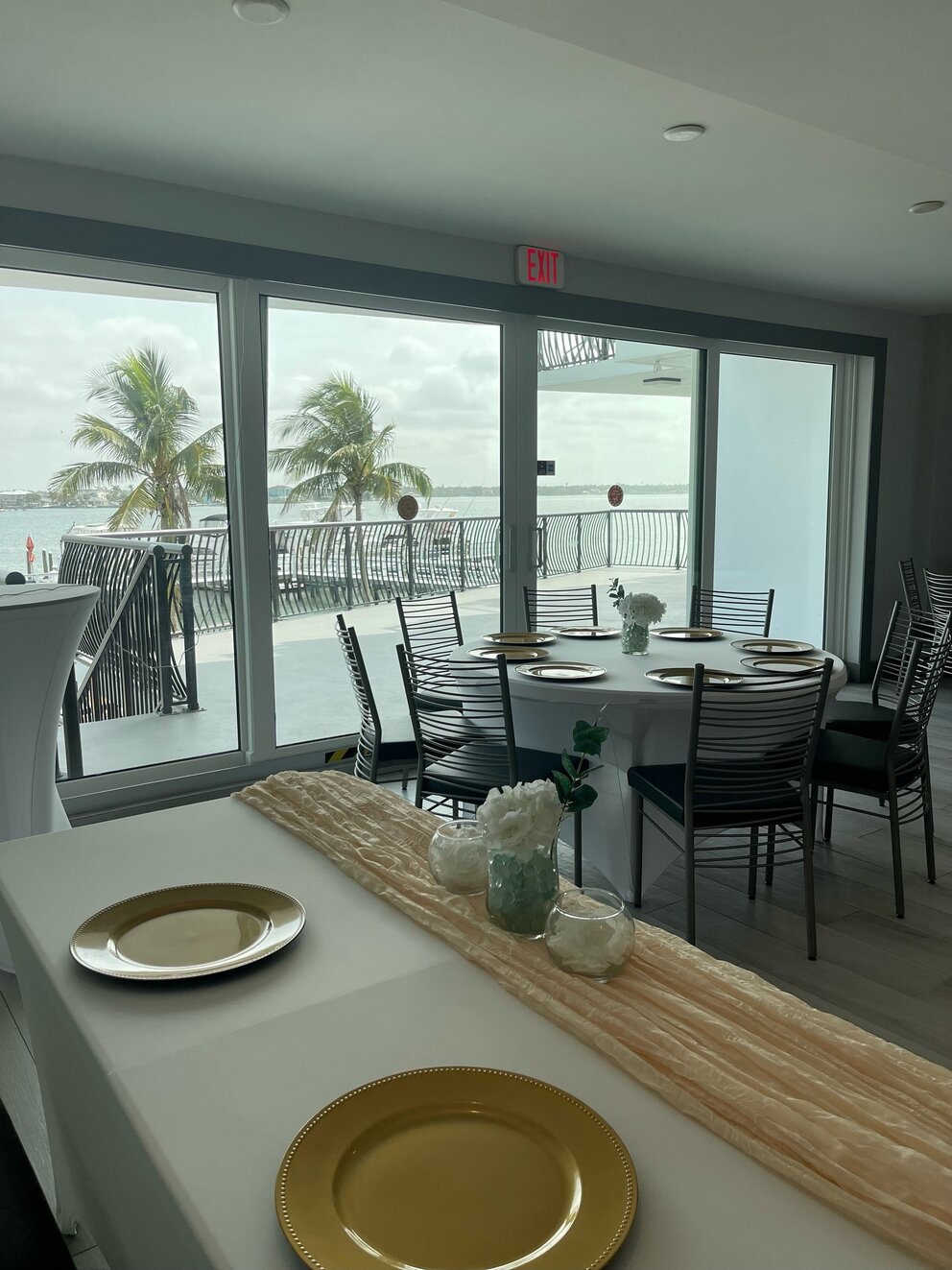 Vibes terrace event space Corporate Dinner setup