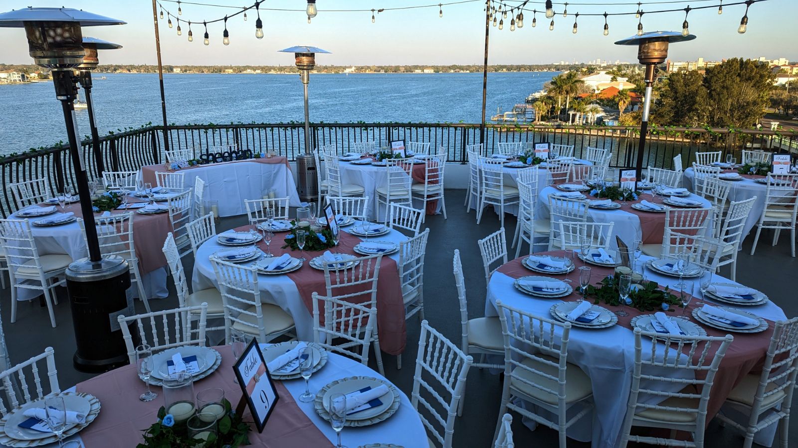a table set up for a party